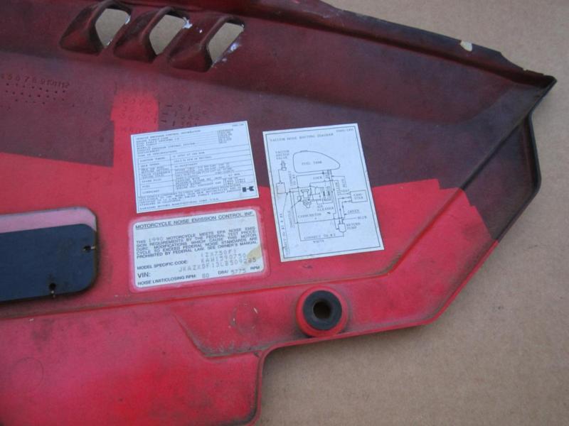 1990 Kawasaki ZX750 Ninja ZX 750 .. Left Side Fairing, US $49.97, image 5