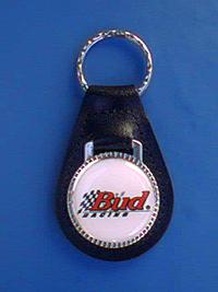 Budweiser racing auto keychain key chain ring fob #89