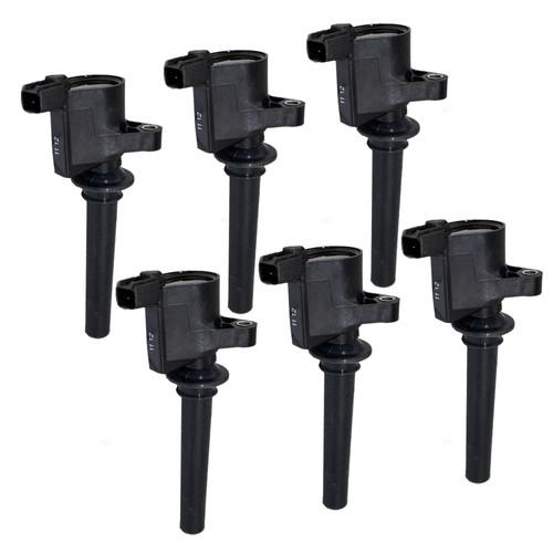 New 6 Piece Set Ignition Spark Coil Assembly Ford Mercury Mazda SUV Aftermarket, US $59.54, image 2