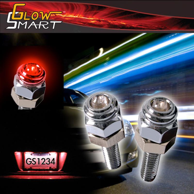 Buy LED License Plate Screw Bolts Light RED in Hong Kong, HK, for US