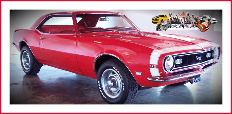 CHEVY CAMARO 1967 1968 SS BUMBLE BEE FACTORY CORRECT PAINT STENCIL FACTORYSTRIP, US $79.99, image 7
