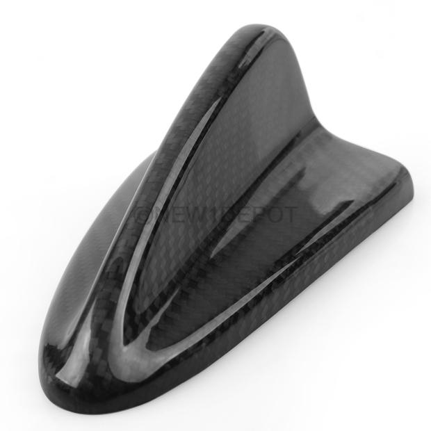 1 Pcs JDM Real Carbon Fiber Top Shark Fin Antenna Trim for Honda Toyota Audi New, US $30.59, image 2