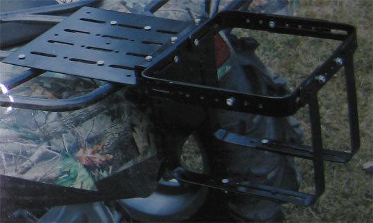 Atv cooler igloo gas fuel tank bucket holder carrier basket adjustable