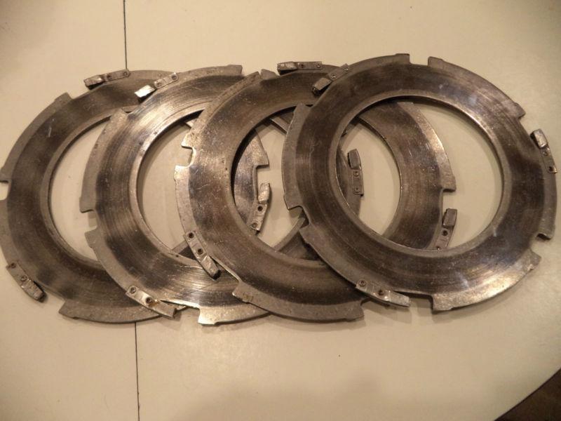 4spd steel clutch plates, '41-'84 harley fl, oem# 37975-81