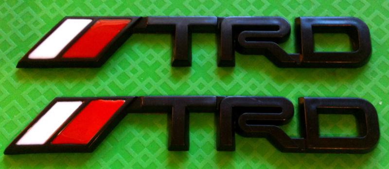Trd badges emblem sticker toyota supra tundra tacoma camry mr2 echo 4 runner jdm
