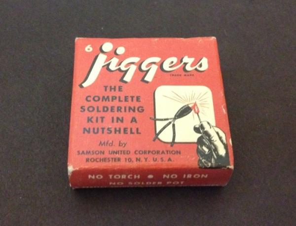 Vintage 1950s nos box of jiggers soldering kit chevrolet ford cadillac mopar