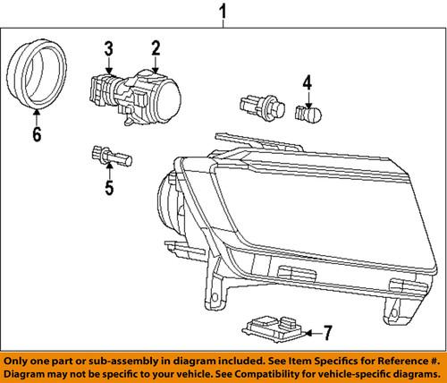 Dodge oem 68086318ab headlight-headlamp assembly