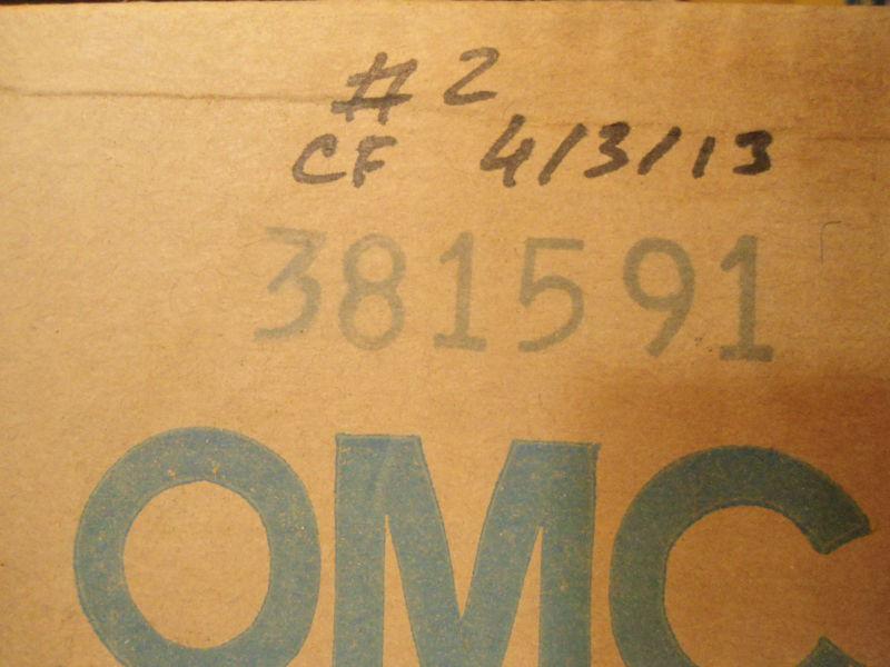 EXHAUST COVER #381591//0381591 OMC/JOHNSON/EVINRUDE OUTBOARD BOAT PART # 2, US $32.01, image 3