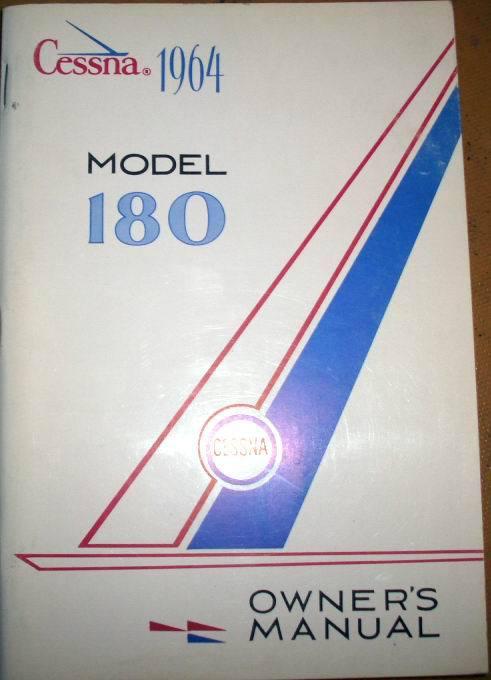 1964 cessna  model 180  owner's manual