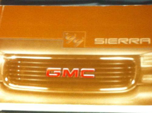 Owners manual 1999 gmc sierra