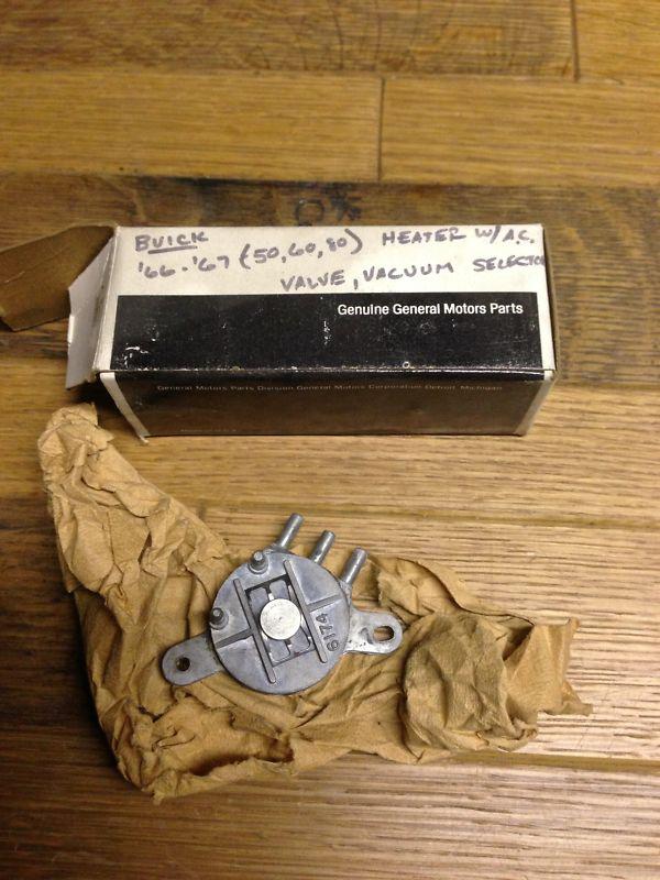 Buy 1966 1967 BUICK NOS VACUUM SELECTOR HEATER VALVE LESABRE WILDCAT