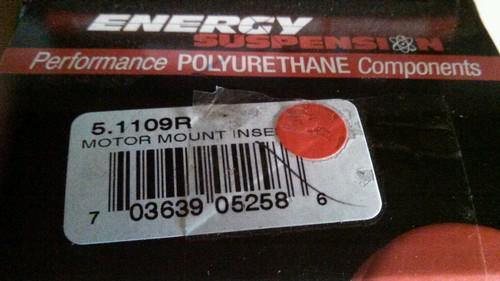 Energy suspension motor mount inserts dodge neon srt4 srt-4 red 5.1109r