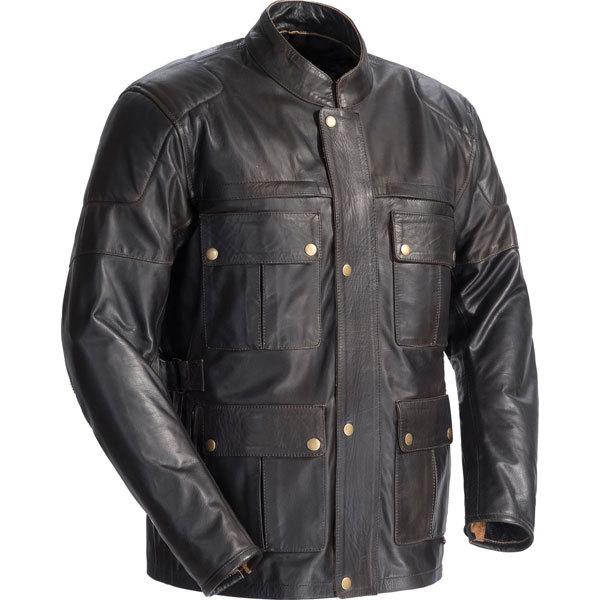 Brown m tour master lawndale leather jacket