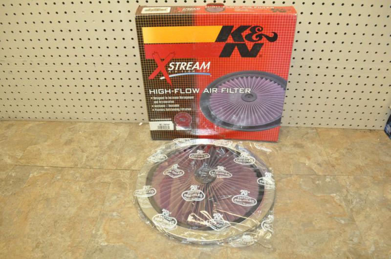 New k&n air filter 66-1401-xp carb intake carbureted carburetor 14" od