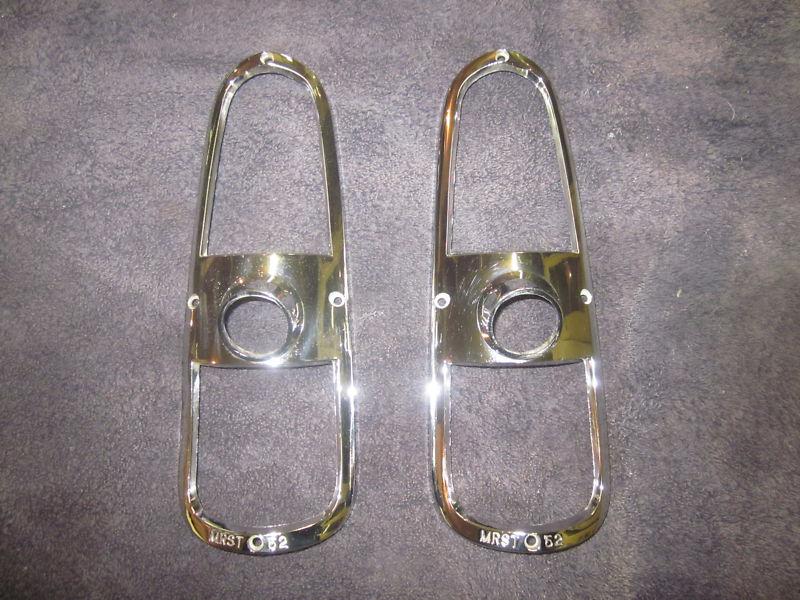 1952-53 mercury tail light bezels