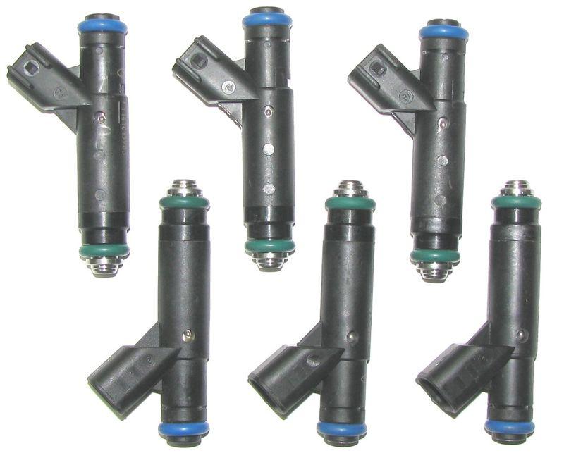 6 brand new genuine ford oem fuel injectors for mustang 3.8l v6, 2001-2004