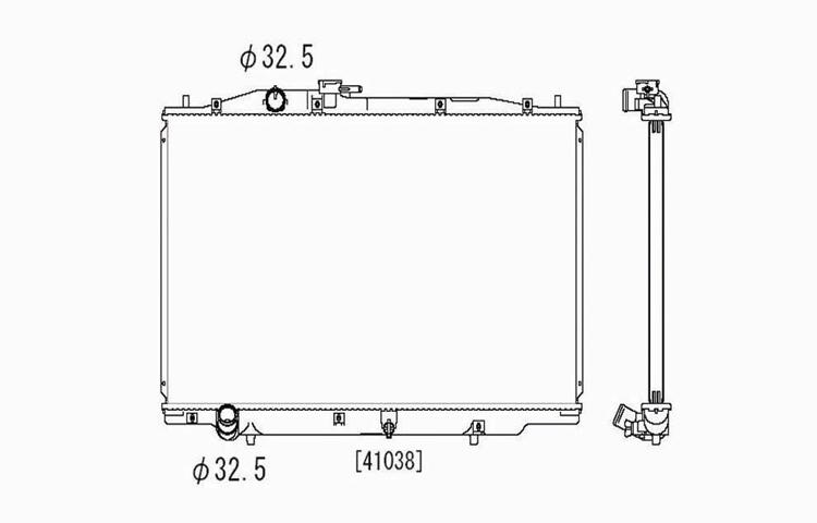 Buy Replacement Radiator 04-06 Acura TL Automatic Transmission 3.2L V6 ...