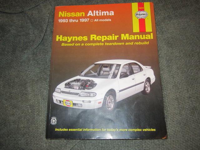 Haynes repair manual nissan altima 1993 thru 1997 all models 
