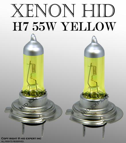 H7 55w dot 12v high/ low/ fog direct fit xenon hid golden yellow bulbs bl1