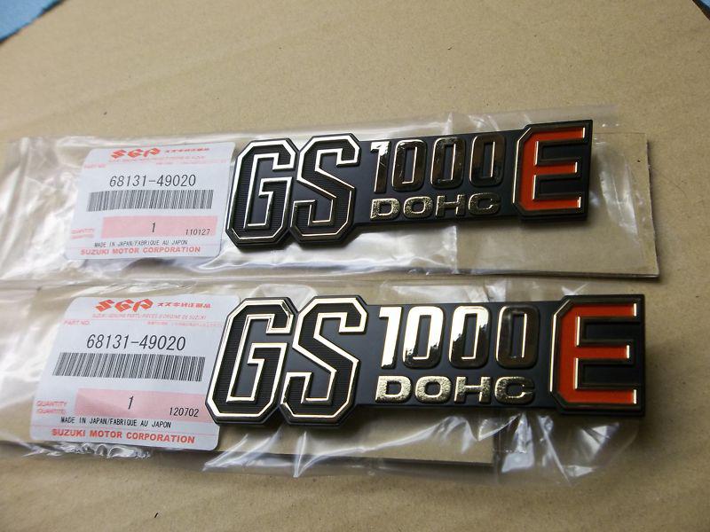 New 1979 1980 suzuki gs1000e gs 1000e gs1000et gs1000en side cover emblems *b13e