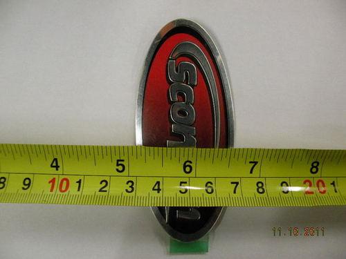 Scorpion exhaust emblem tag logo pipe header new!