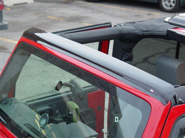 Jeep wrangler top wind deflector shield wade 72-20102