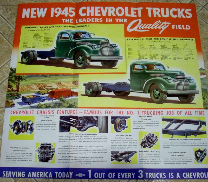 Buy 1945 45 Chevy Chevrolet Heavy Duty Truck Dealership Sales Brochure