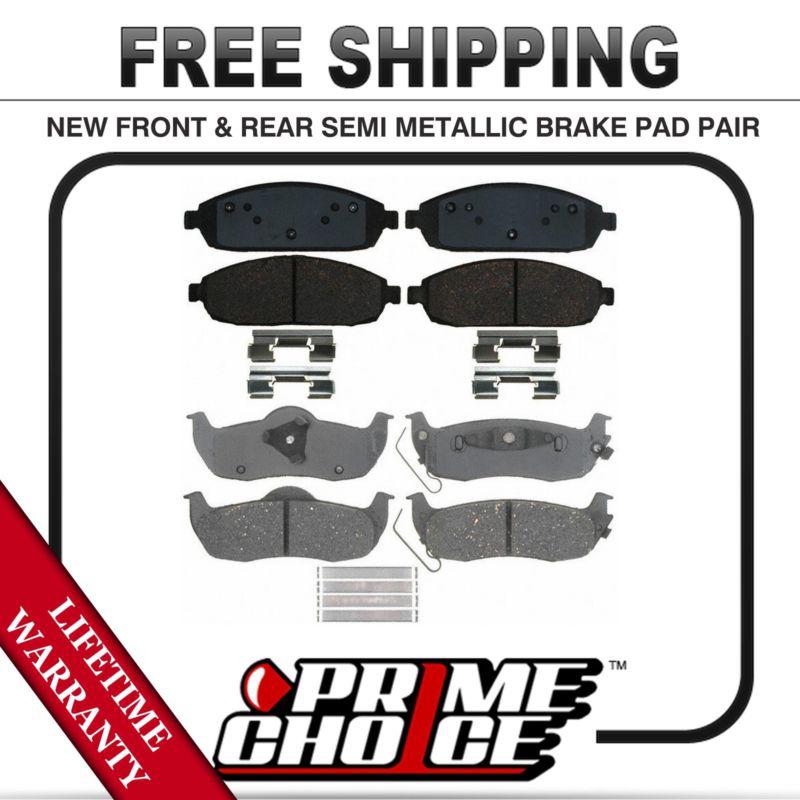 Buy Complete Set of Front and Rear Premium Brake Pads with Lifetime