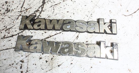 1982 kawasaki kz1100 kz1100a2 gas tank emblems/decals/oem