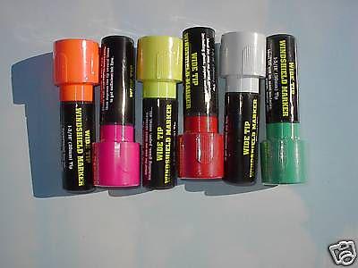 *car dealer 7 wide tip paint window marker like posca all colors
