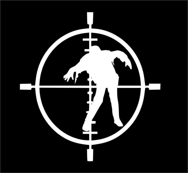 Two 5'' zombie  sticker/decal  jdm  funny...free shipping