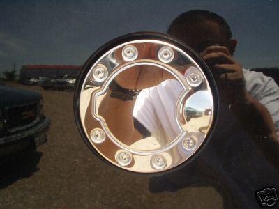 Dodge dakota chrome gas fuel door cover 97 99 01 03 04