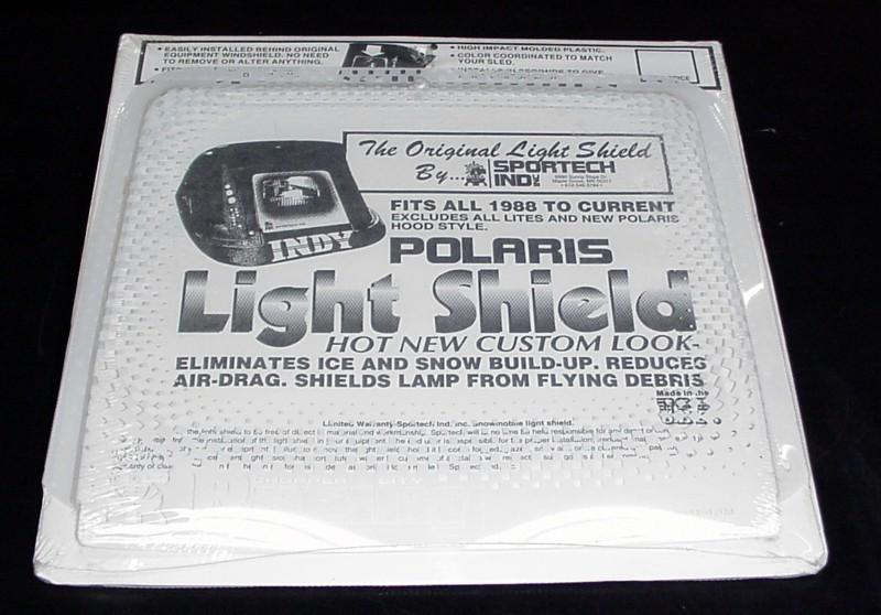 Vintage polaris headlight light indy cover shield 1988 - 1998 racing white new