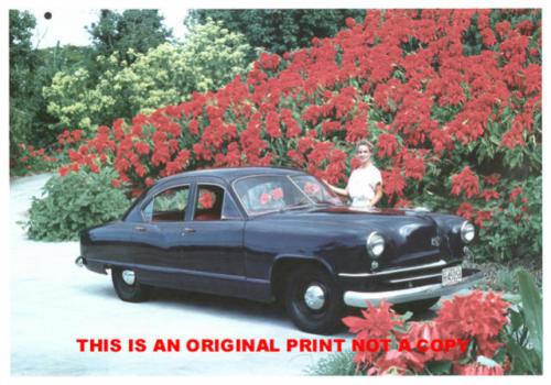 1951 kaiser 4-door sedan large classic car print