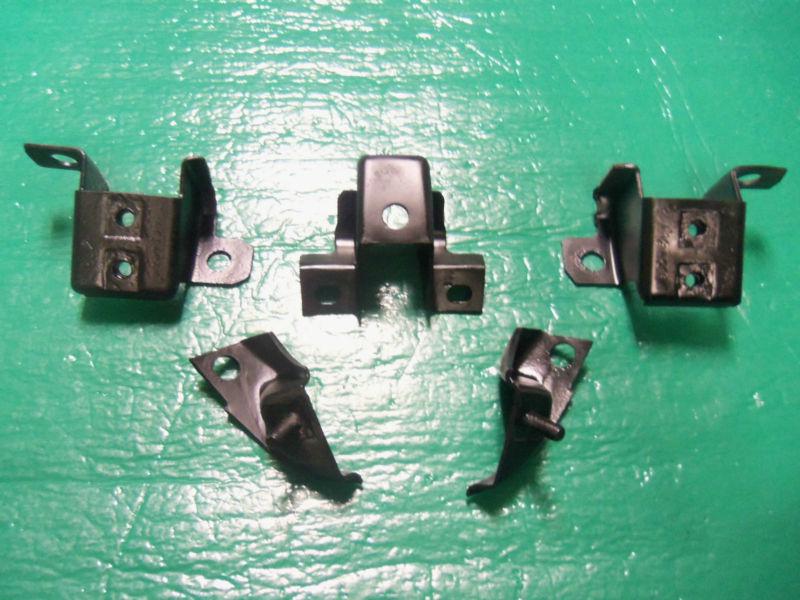 1970-1973 camaro rear bumper brackets original oem set of 5 rs ss z28