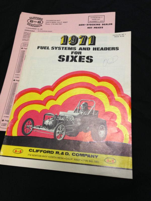 Find CLIFFORD RESEARCH 6=8 HEADERS & INTAKES FOR SIXES 1971 CATALOG in