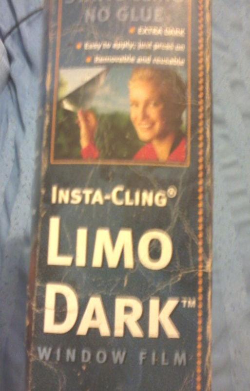 Find InstaCling, Limo Dark Window Film, 20 VLT, Black Smoke 18" x 64