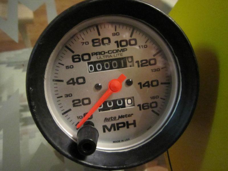 Auto meter gauge 3 3/8 ultra lite analog speedometer 4493