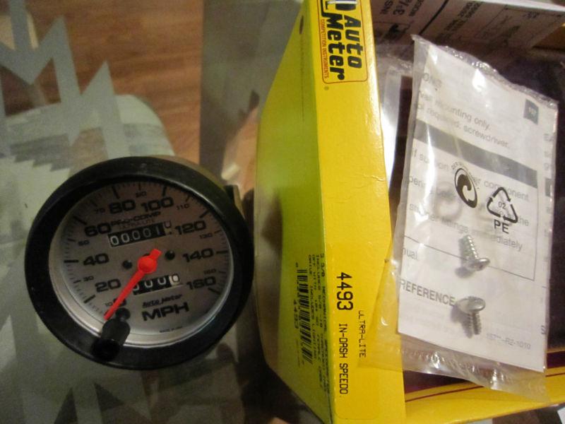 auto meter gauge 3 3/8 ultra lite analog speedometer 4493, US $60.00, image 2