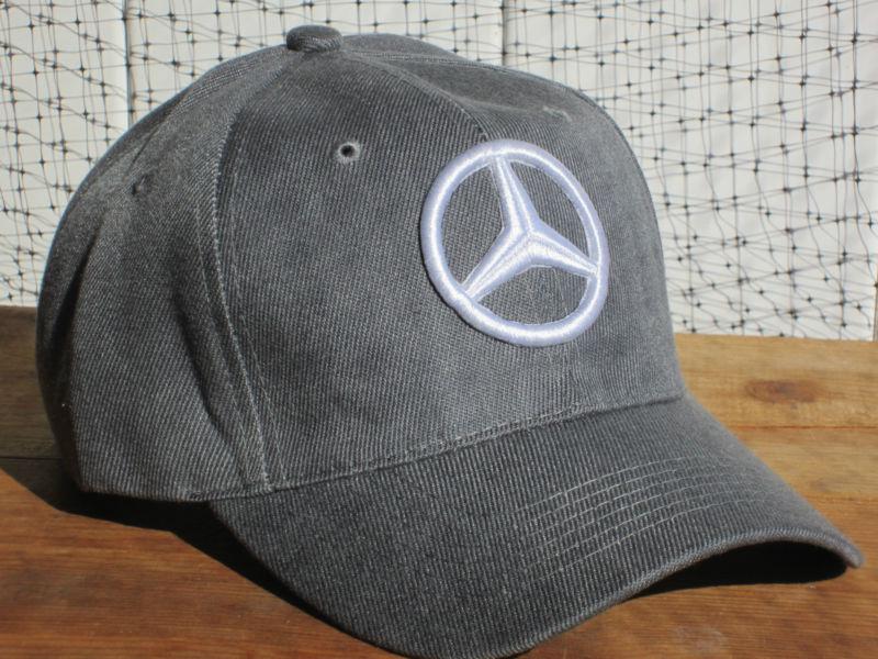 New nwt mercedes benz logo steel baseball golf driving hat cap automobile car nr