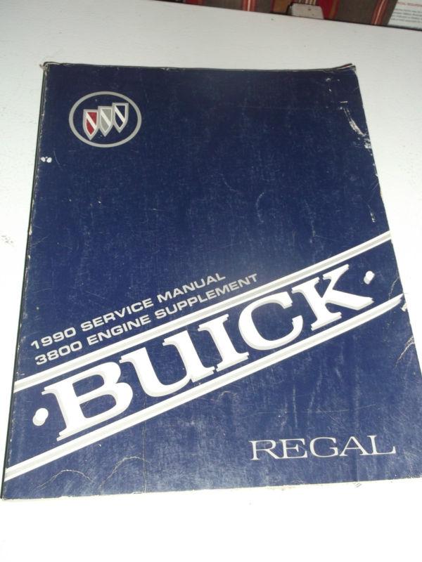 Factory 1990 original buick regal supplement service shop manual 