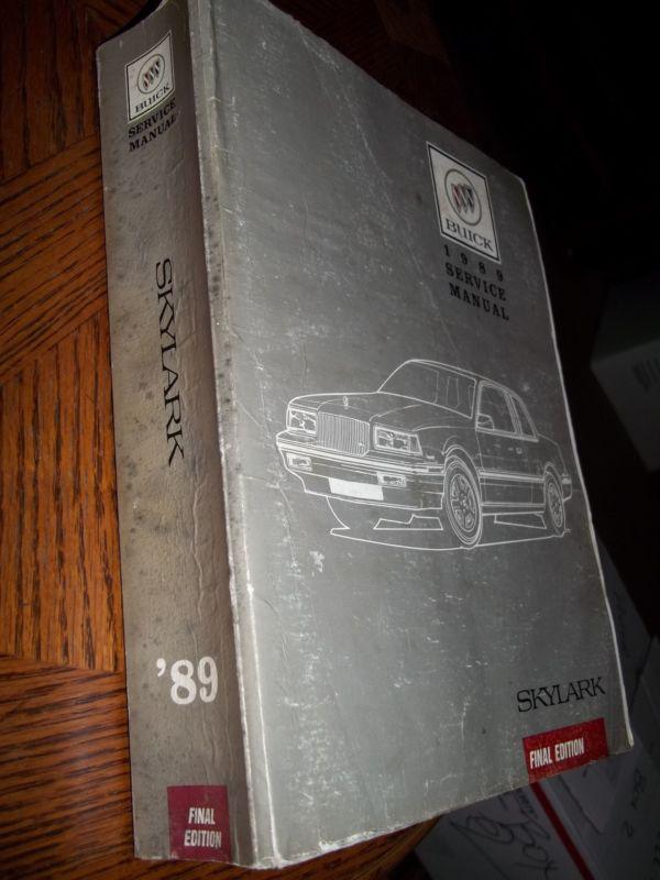 Factory 1989 buick skylark shop manual service book final edition