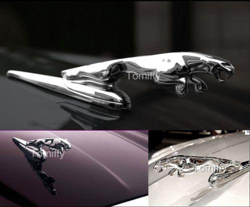 New jaguar hood emblem chrome badge leaping cat logo spring x xs xj xjs xjr