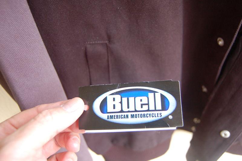 BUELL MOTORCYCLE JACKET BLACK AND GRAY , US $49.50, image 7