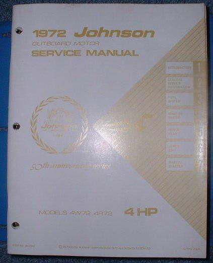 *1972 johnson 4hp service manual (super nice)