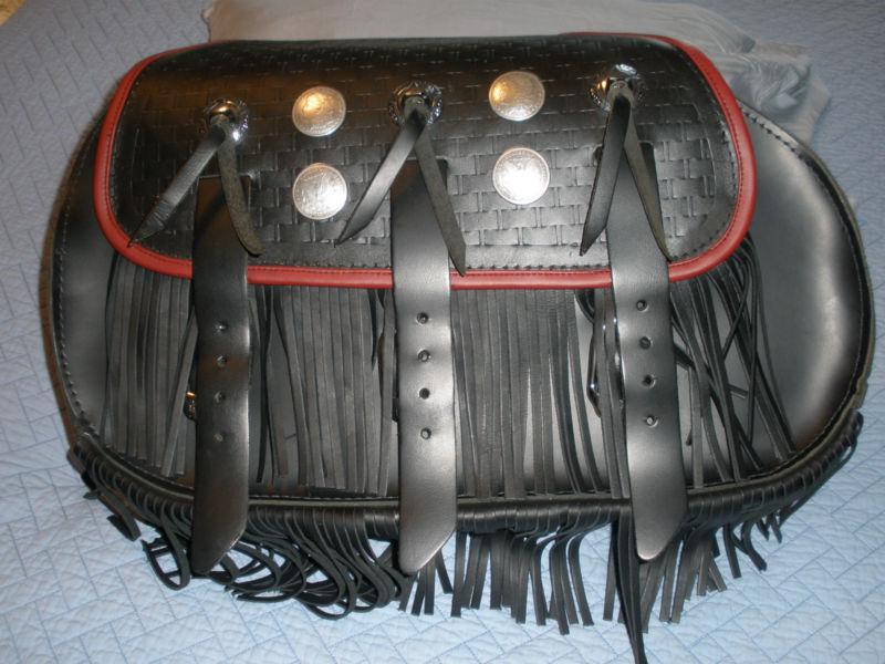New>>>>harley davidson red trim saddlebags....90998-97