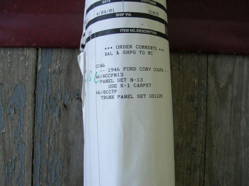 1946 Ford Flathead Convertible New Door Panels LeBaron Bonney 1947 1948 Restore, US $339.95, image 7