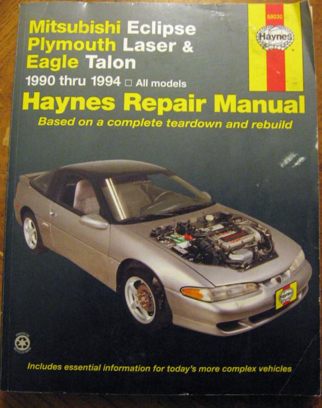 1990 thru 1994 mitsubishi eclipse, plymouth laser, eagle talon