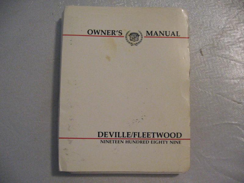 1999 cadillac deville/fleetwood owner's manual