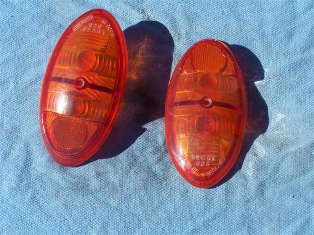 Metro tail light lens orange